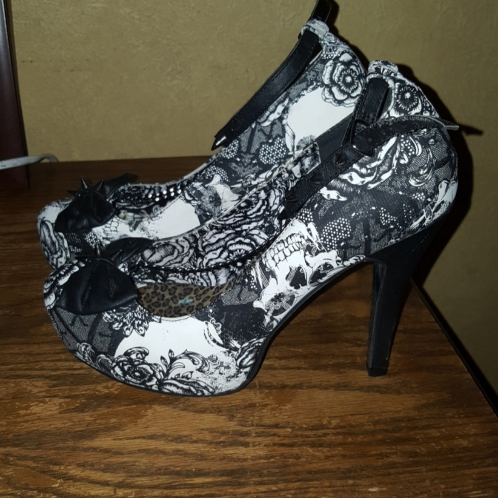 Iron Fist Lace & Spikes Heels